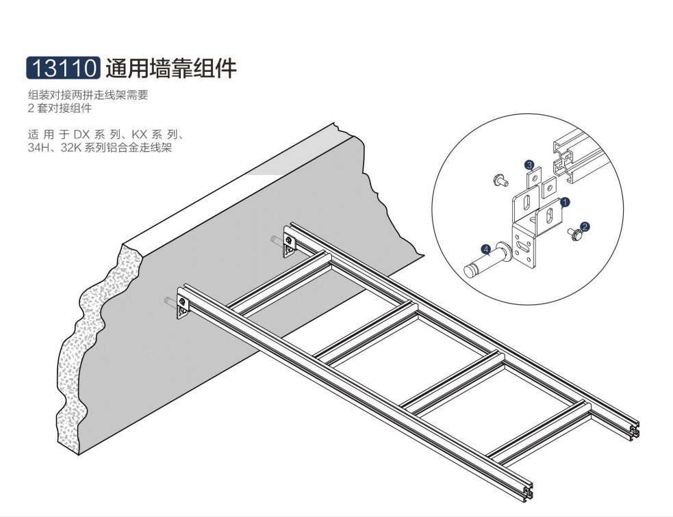 通用墻靠組件